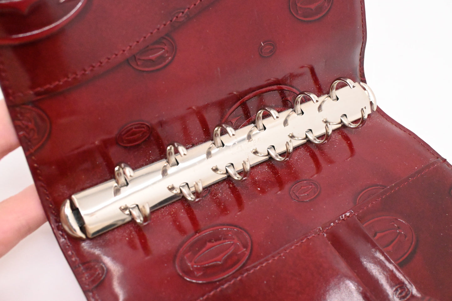 Cartier Agenda in Burgundy Leather