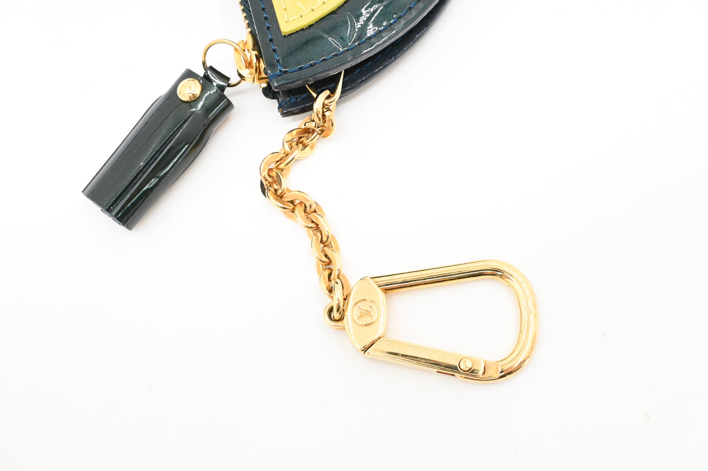 Louis Vuitton Oiseau Key Case in Green Vernis Leather