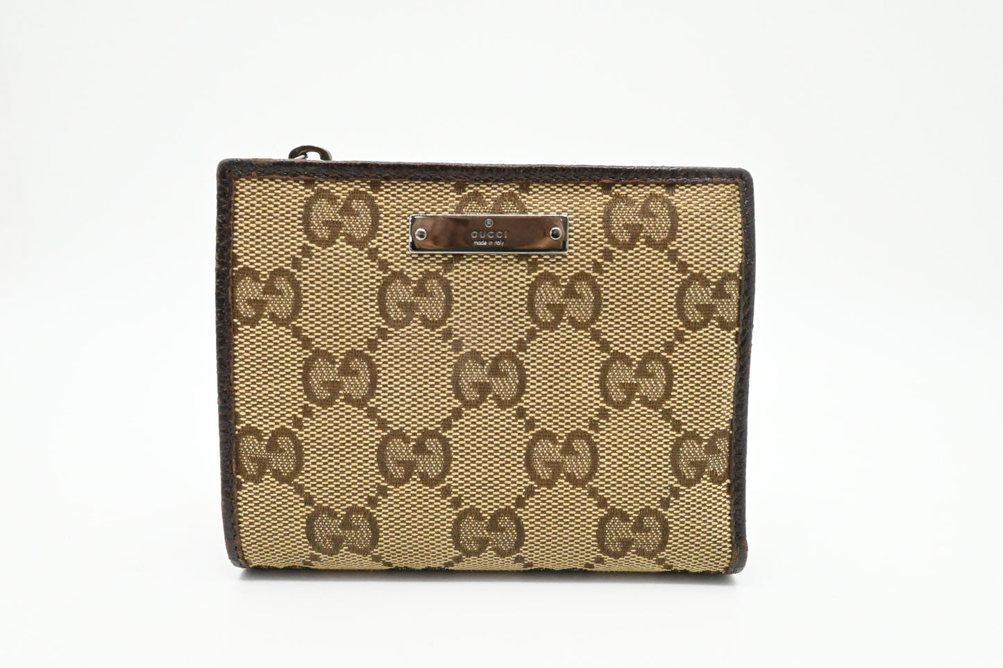 Gucci Compact Wallet in Brown Canvas