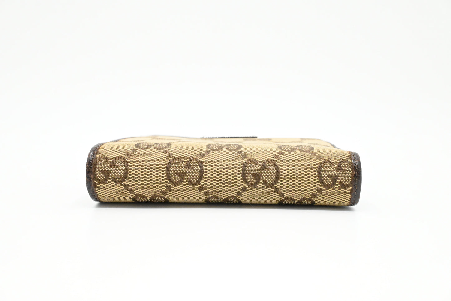 Gucci Compact Wallet in Brown Canvas