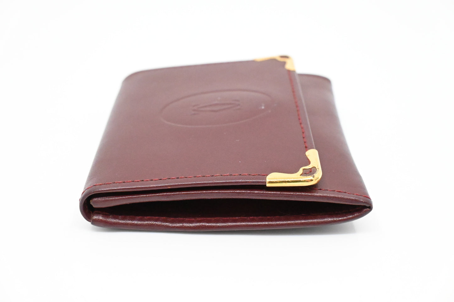 Cartier Coin Case in Burgundy Leather