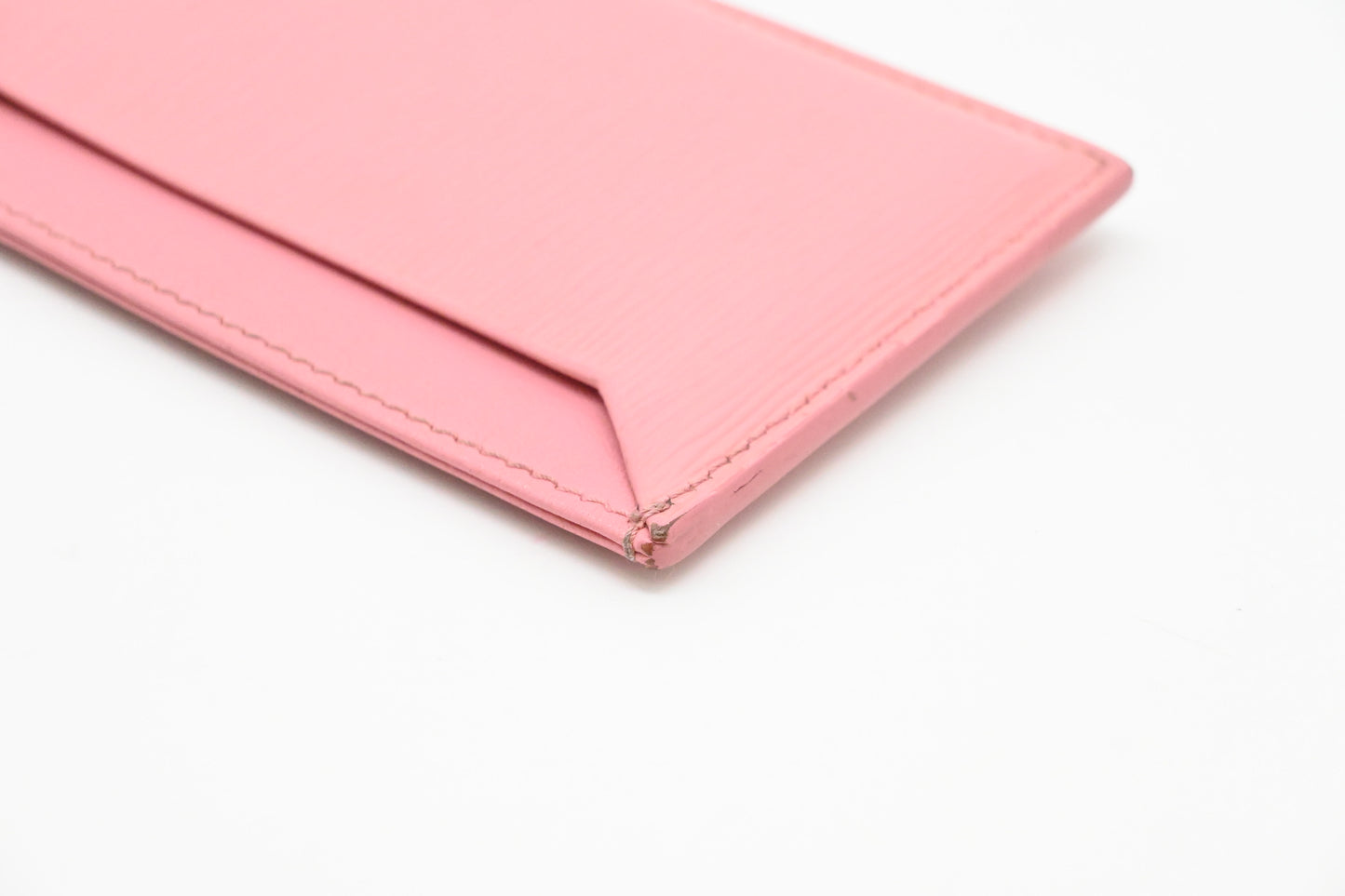 Prada Card Holder in Pink Leather