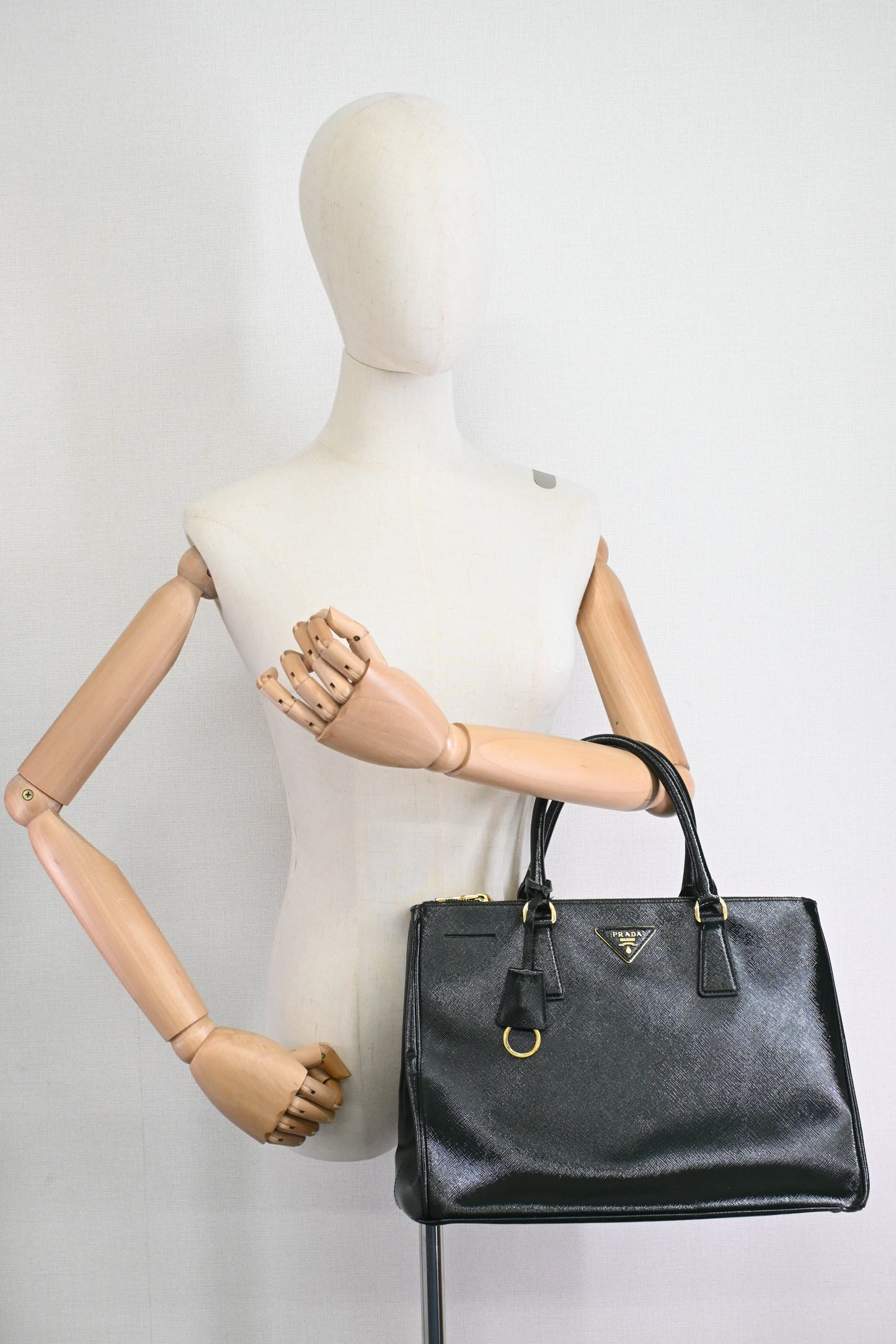 Prada Large Galleria in Dark Green Saffiano Leather