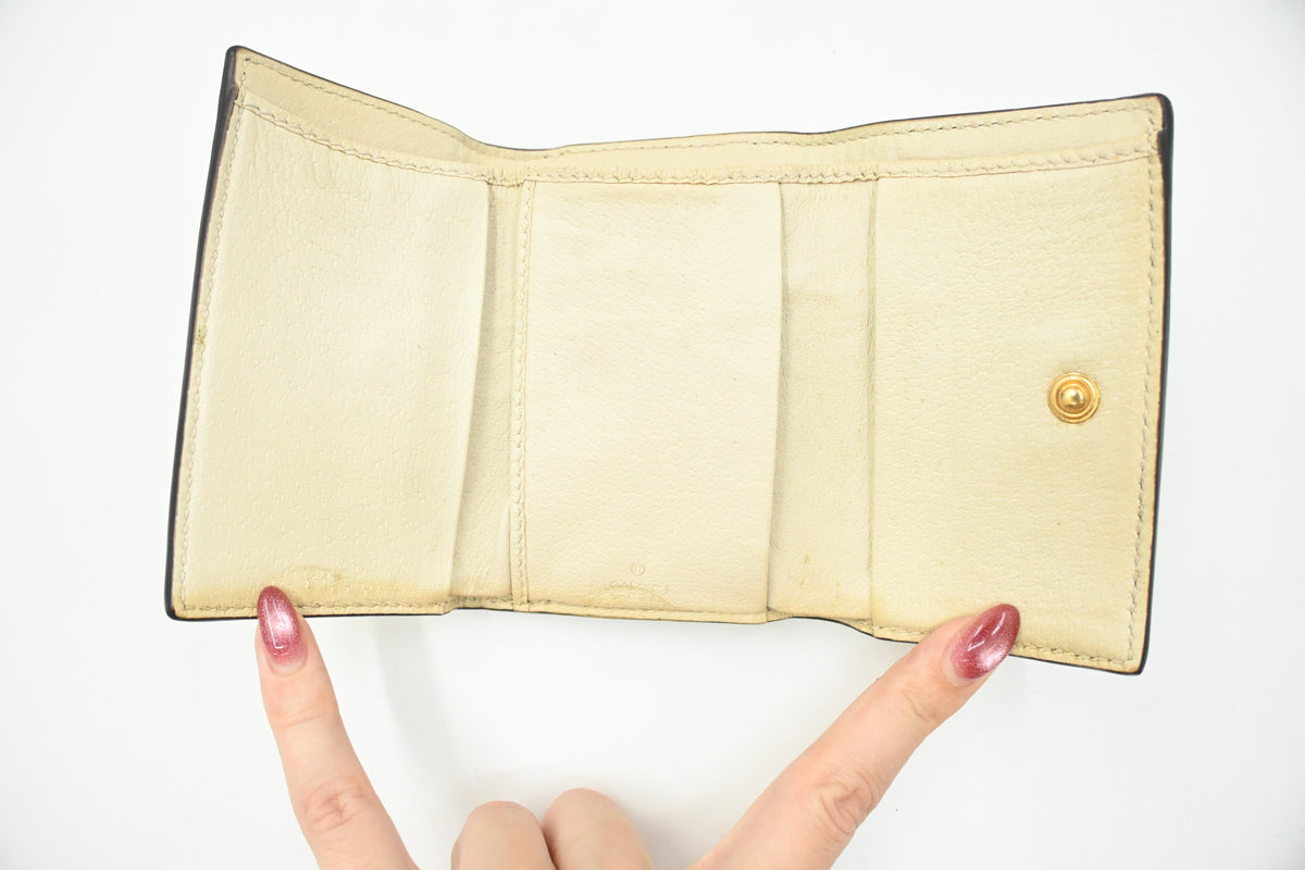 Gucci Ophidia Compact Wallet in GG Supreme Canvas