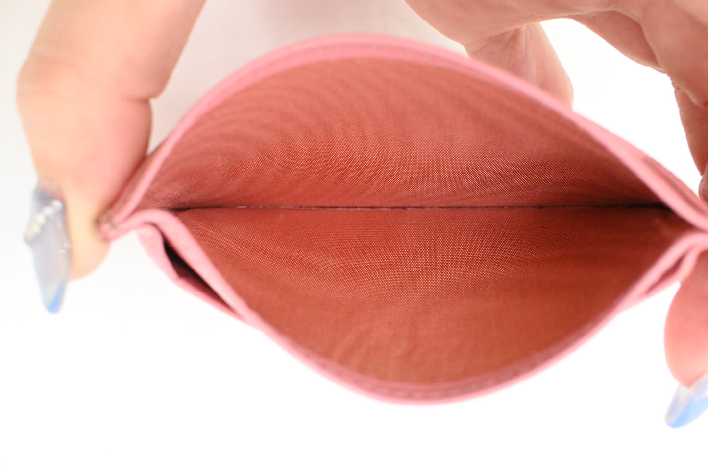 Prada Card Holder in Pink Leather