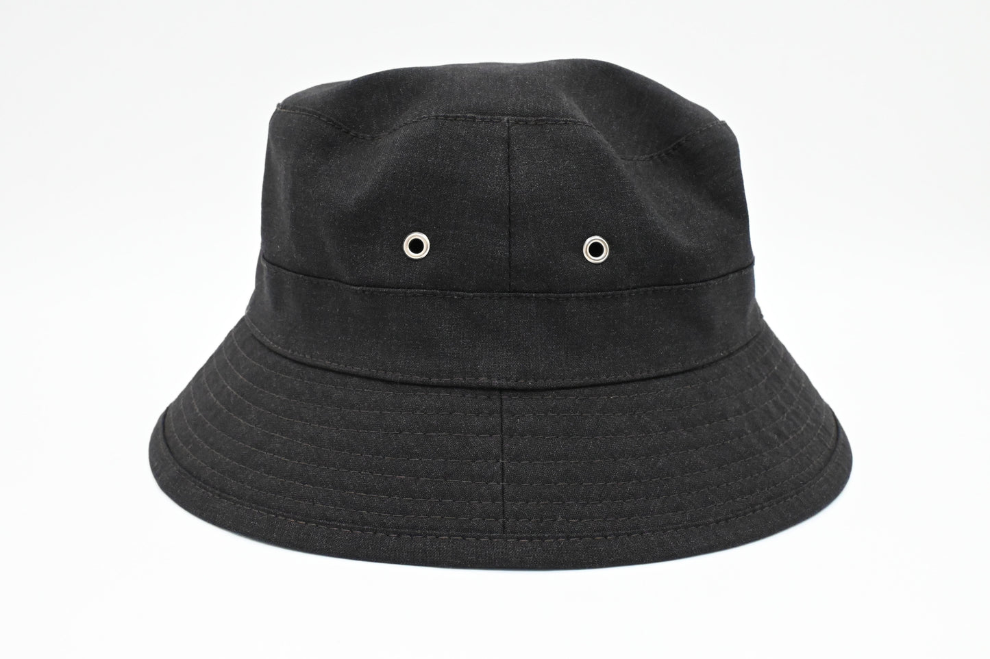 Hermes Bucket Hat in Black Cotton and Wool