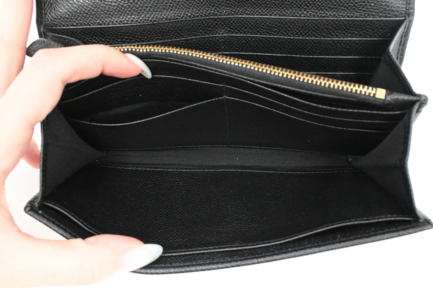 Ferragamo Wallet in Black Leather
