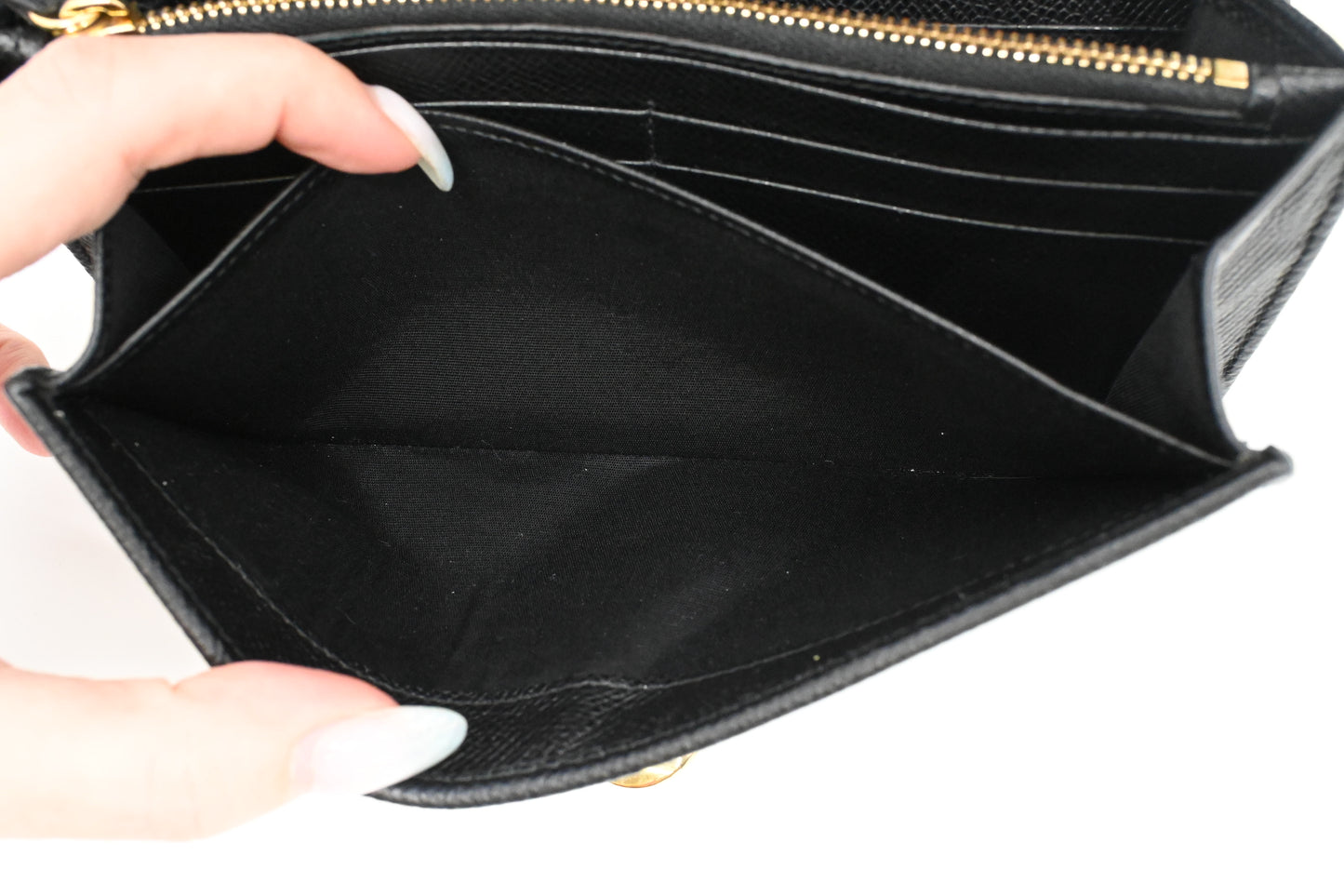 Ferragamo Wallet in Black Leather