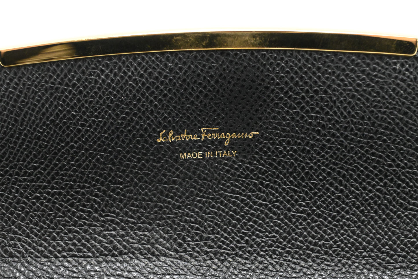 Ferragamo Wallet in Black Leather