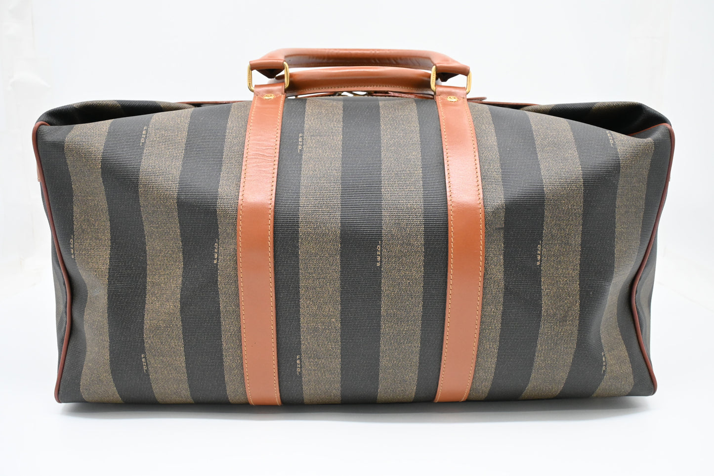 Fendi Travel Bag in Stripped Pequin Canvas
