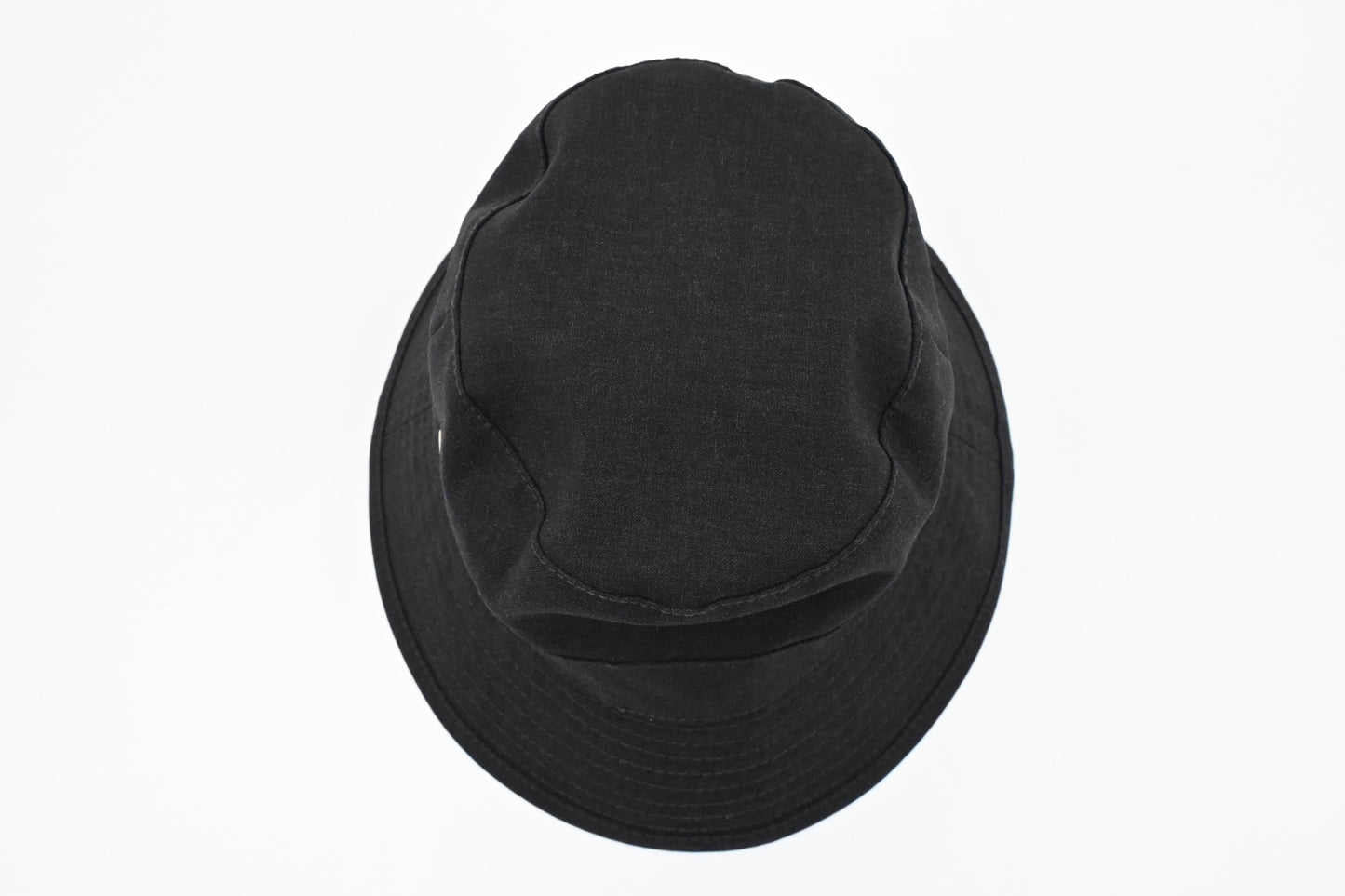 Hermes Bucket Hat in Black Cotton and Wool