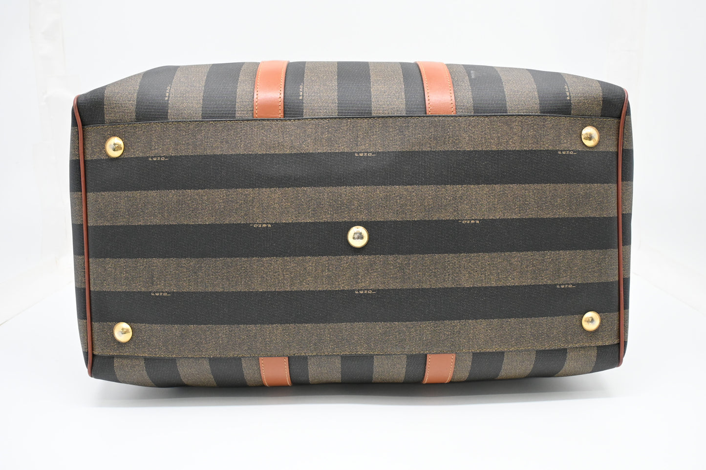 Fendi Travel Bag in Stripped Pequin Canvas