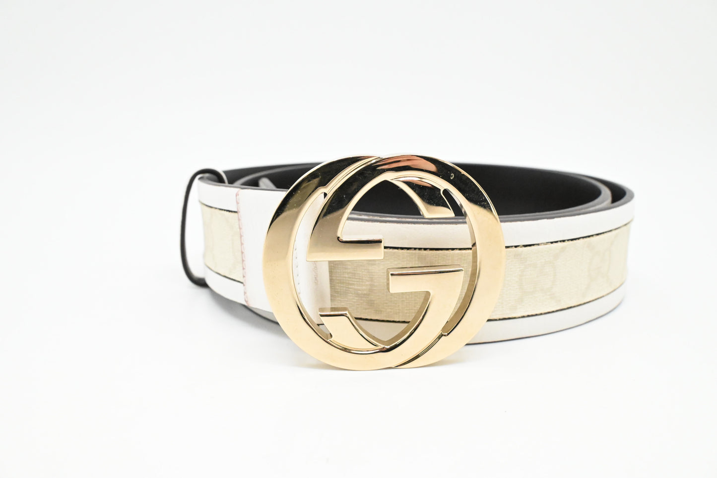 Gucci Belt in White Supreme Canvas