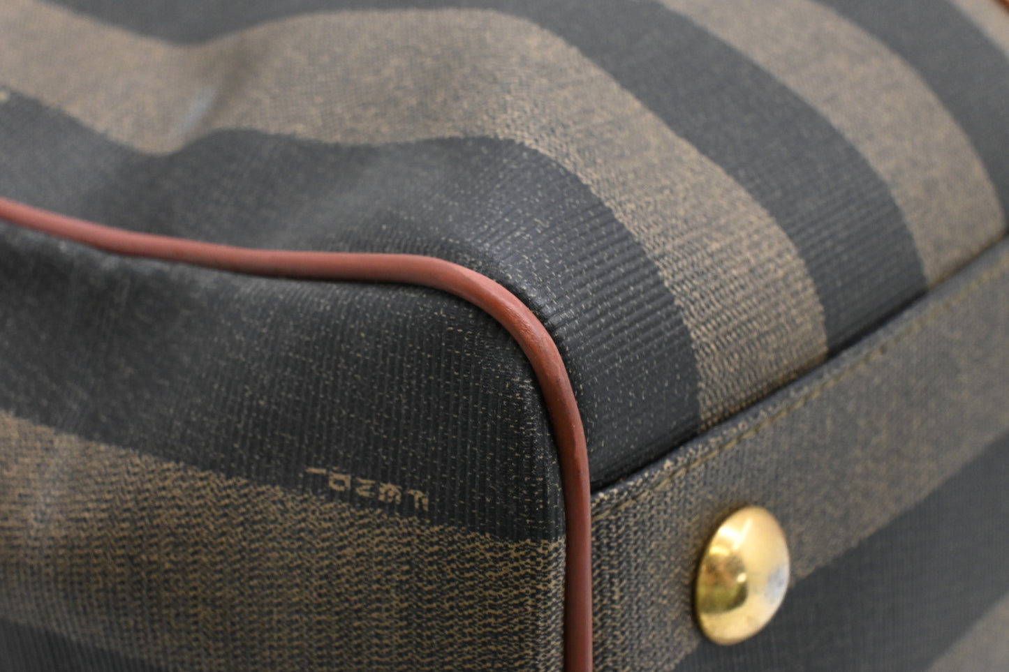 Fendi Travel Bag in Stripped Pequin Canvas