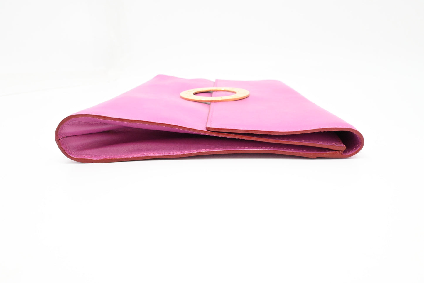 Celine Clutch in Magenta Leather
