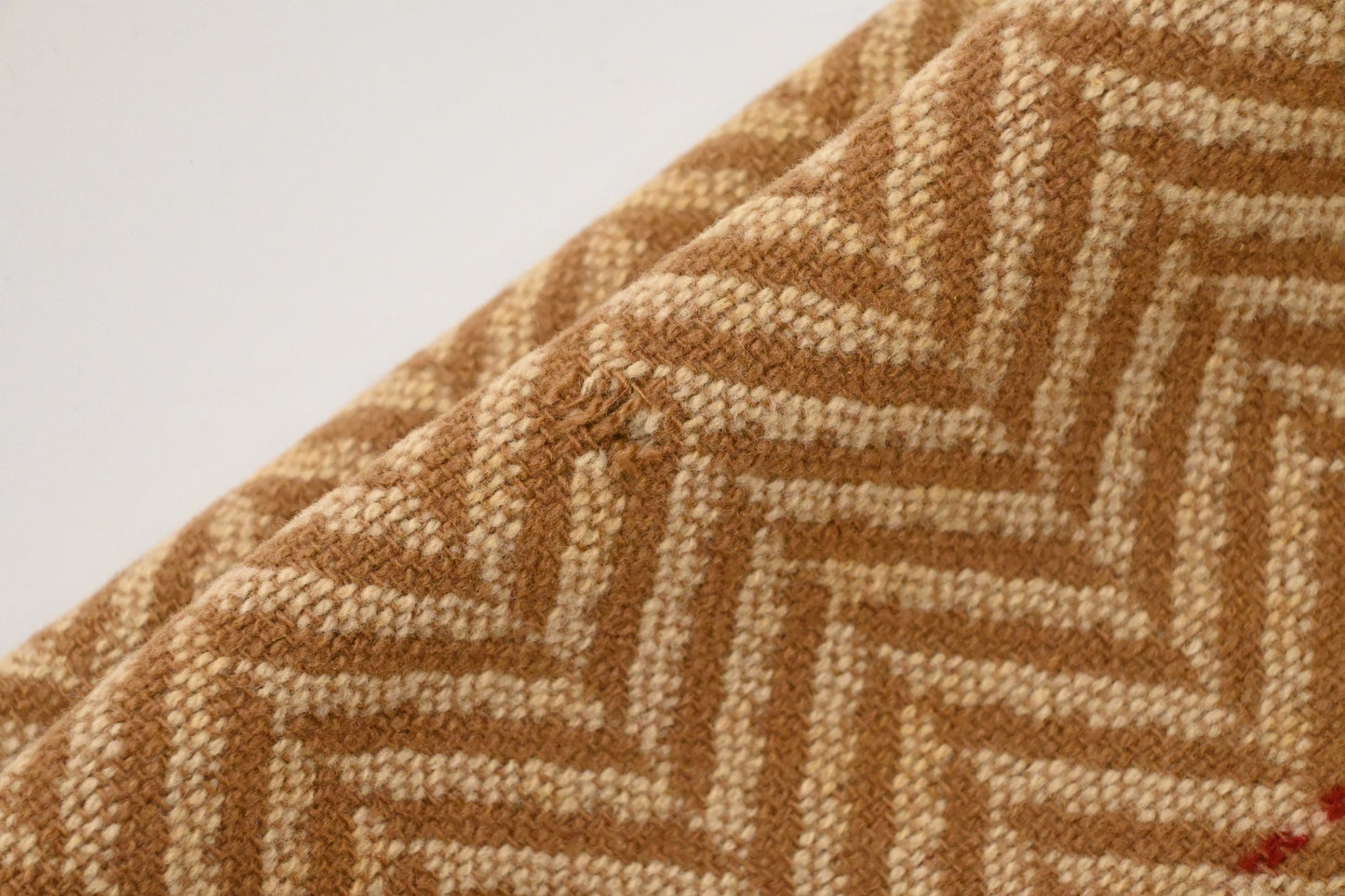 Hermes Blanket in Brown and Beige Merino Wool and Chasmere