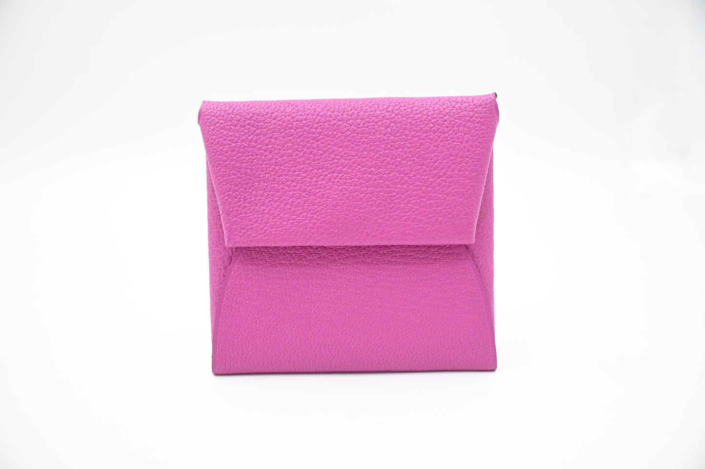 Hermes Bastia Coin Case in Fuchsia Epsom Leather