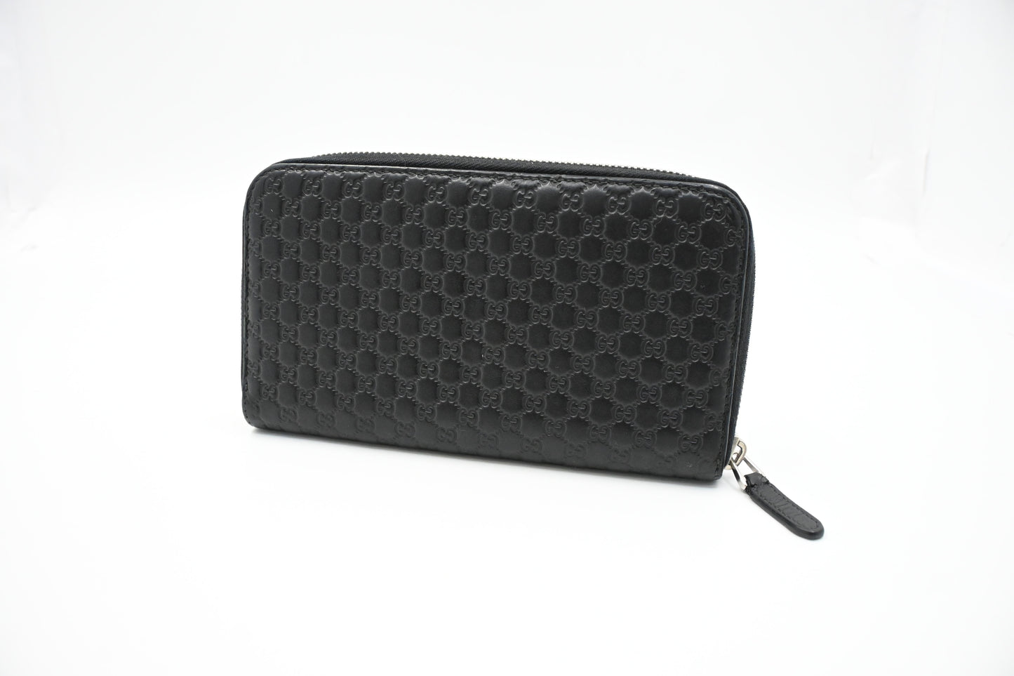 Gucci Long Wallet in Black Microguccissima Leather