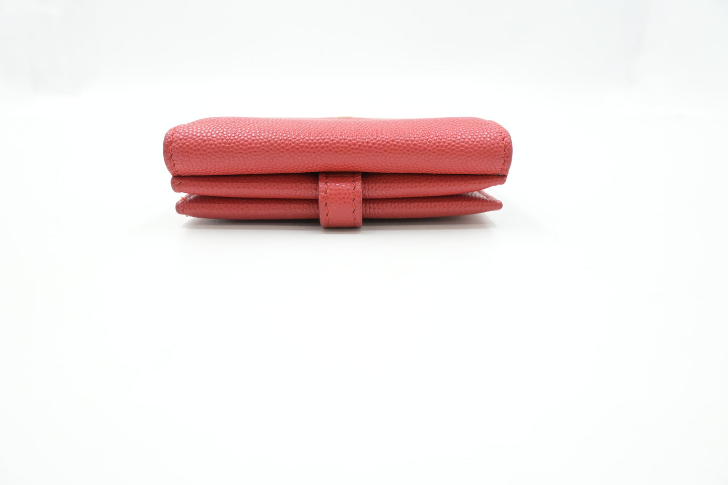Burberry Trifold Wallet in Red Leather