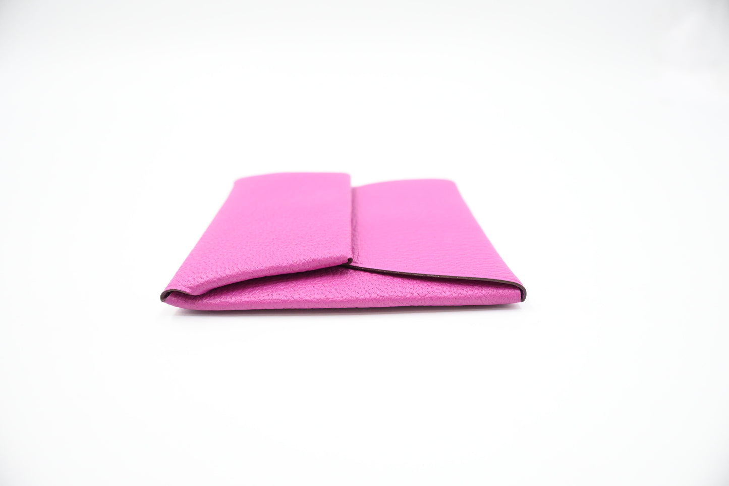 Hermes Bastia Coin Case in Fuchsia Epsom Leather