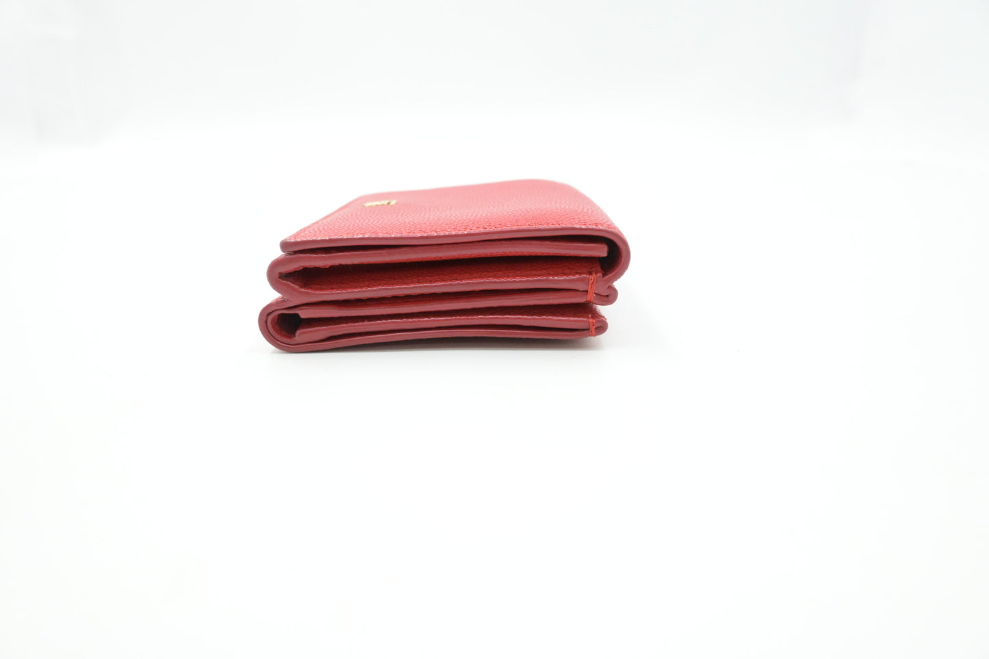 Burberry Trifold Wallet in Red Leather