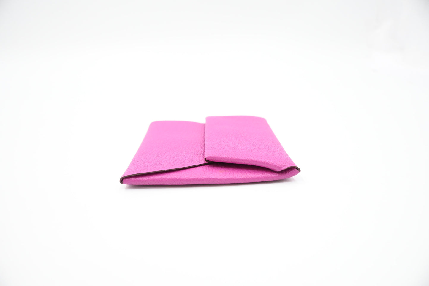 Hermes Bastia Coin Case in Fuchsia Epsom Leather