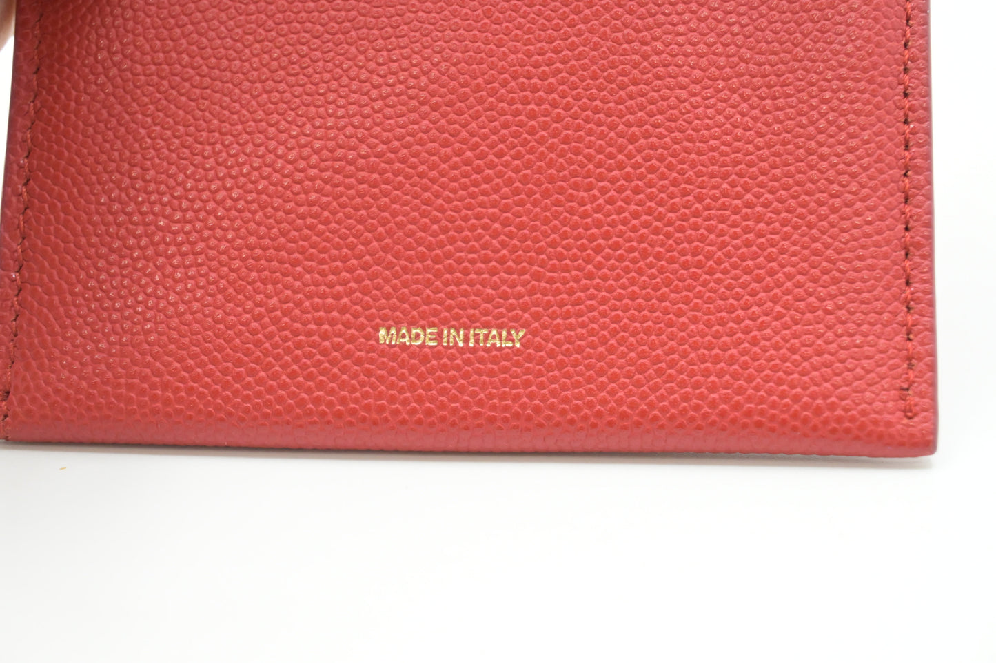 Burberry Trifold Wallet in Red Leather