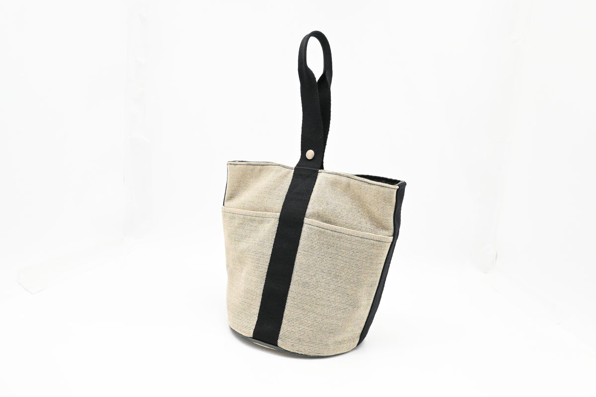 Hermes Saxo in Beige Canvas