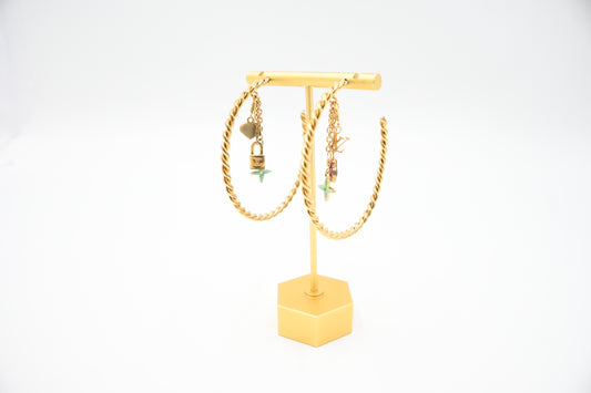 Louis Vuitton Sweet Monogram Hoop Earrings