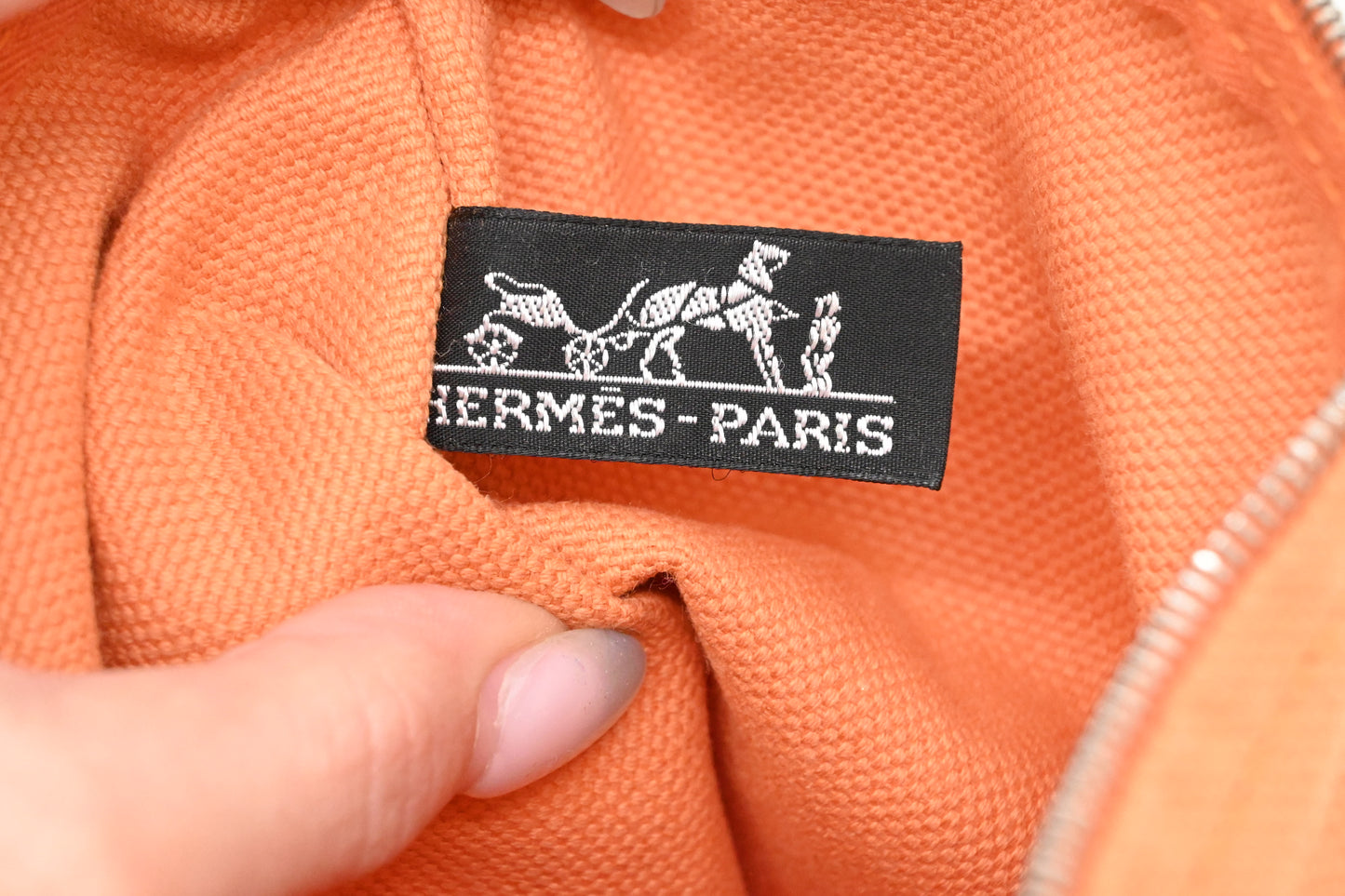 Hermes Bora Bora Tote in Orange Canvas