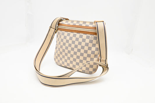 Louis Vuitton Pochette Bosphore in Damier Azur Canvas