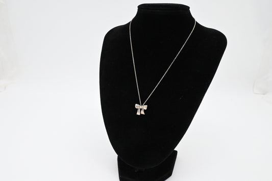 Tiffany & Co. Bow Necklace in Sterling Silver