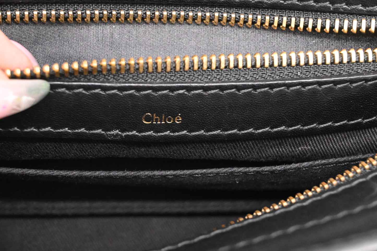 Chloe Alice Two Way Tote Bag in Cream and Black Leather