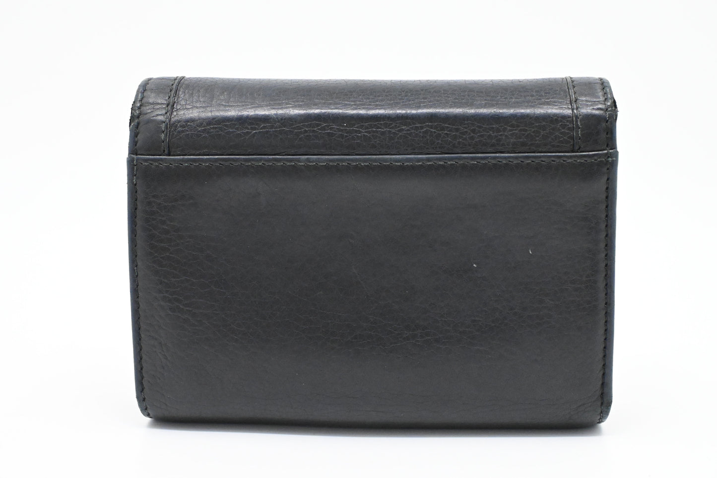 Gucci Bamboo Wallet in Navy Blue Leather
