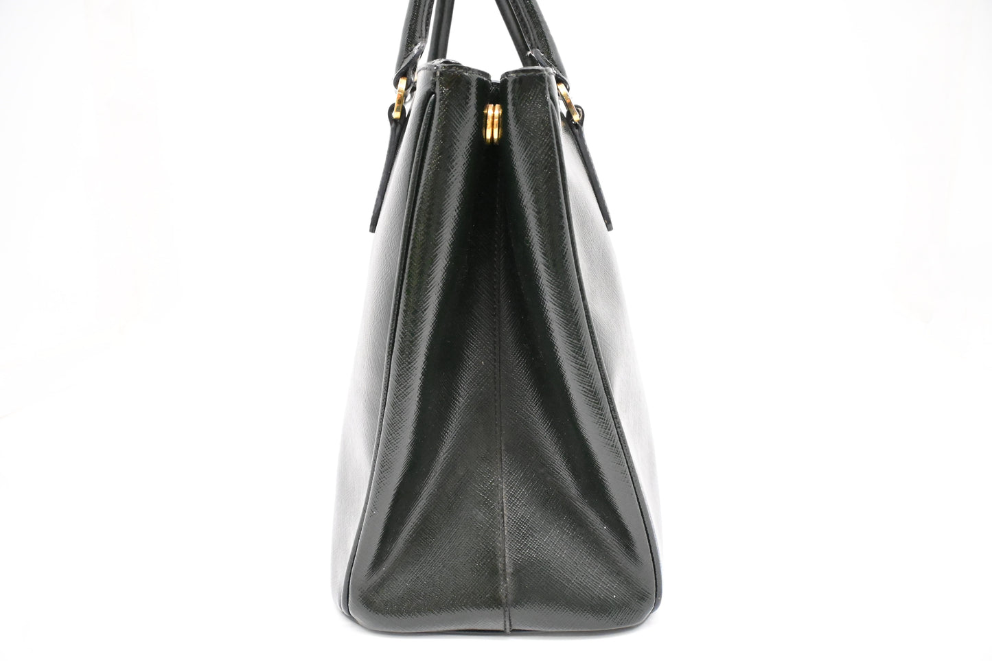 Prada Large Galleria in Dark Green Saffiano Leather