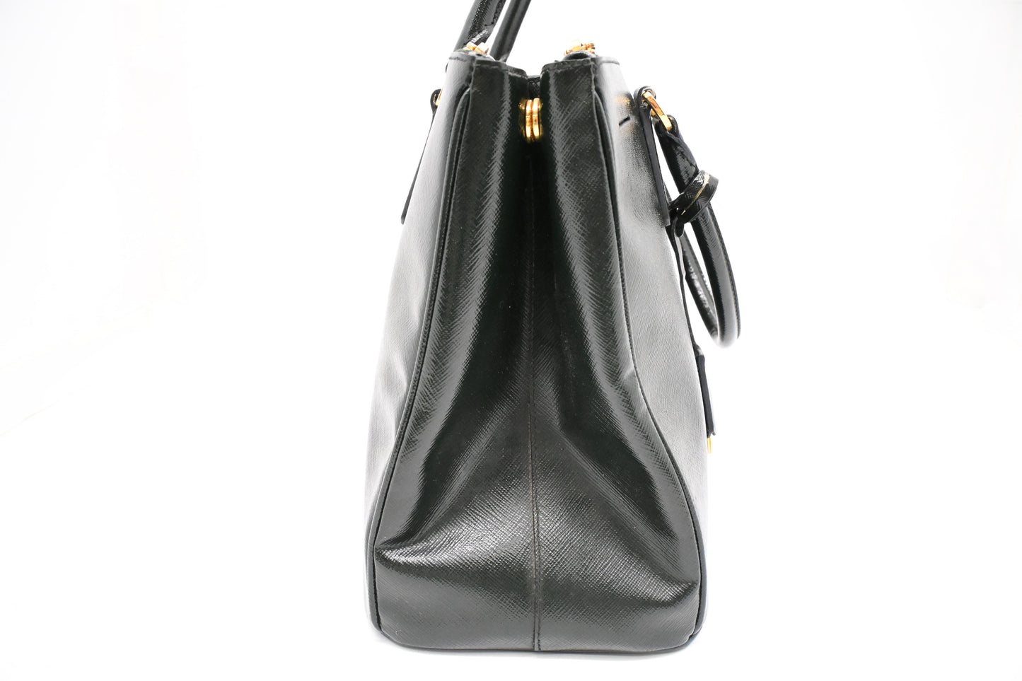Prada Large Galleria in Dark Green Saffiano Leather