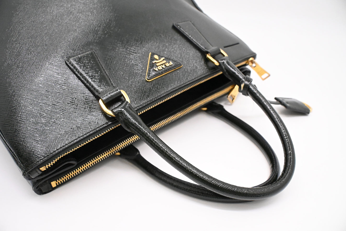 Prada Large Galleria in Dark Green Saffiano Leather