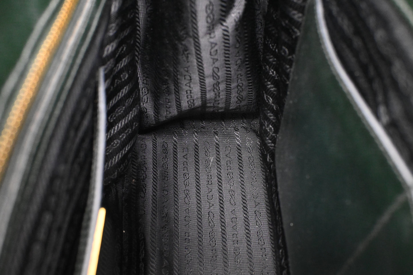 Prada Large Galleria in Dark Green Saffiano Leather