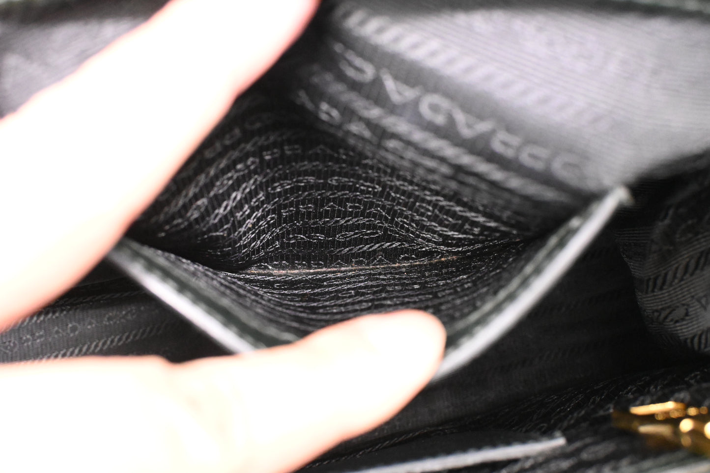 Prada Large Galleria in Dark Green Saffiano Leather