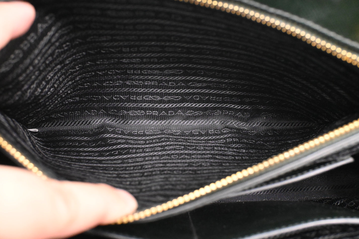 Prada Large Galleria in Dark Green Saffiano Leather