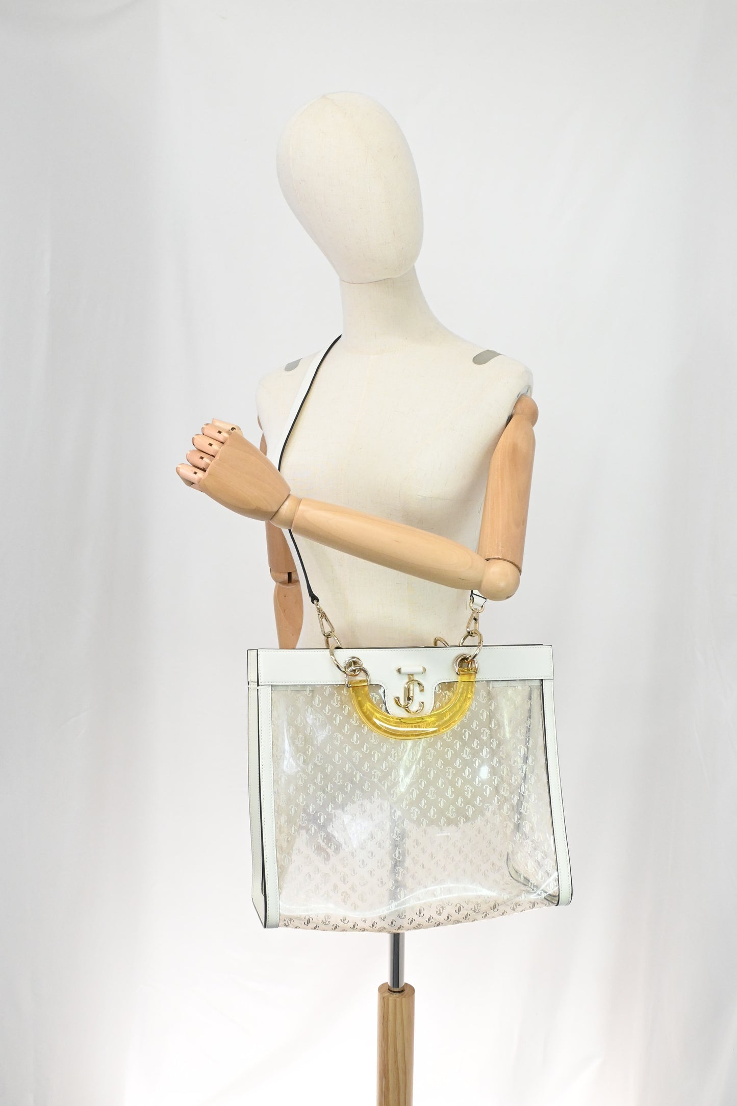Jimmy Choo Two Way Bag in Clear Vinyl