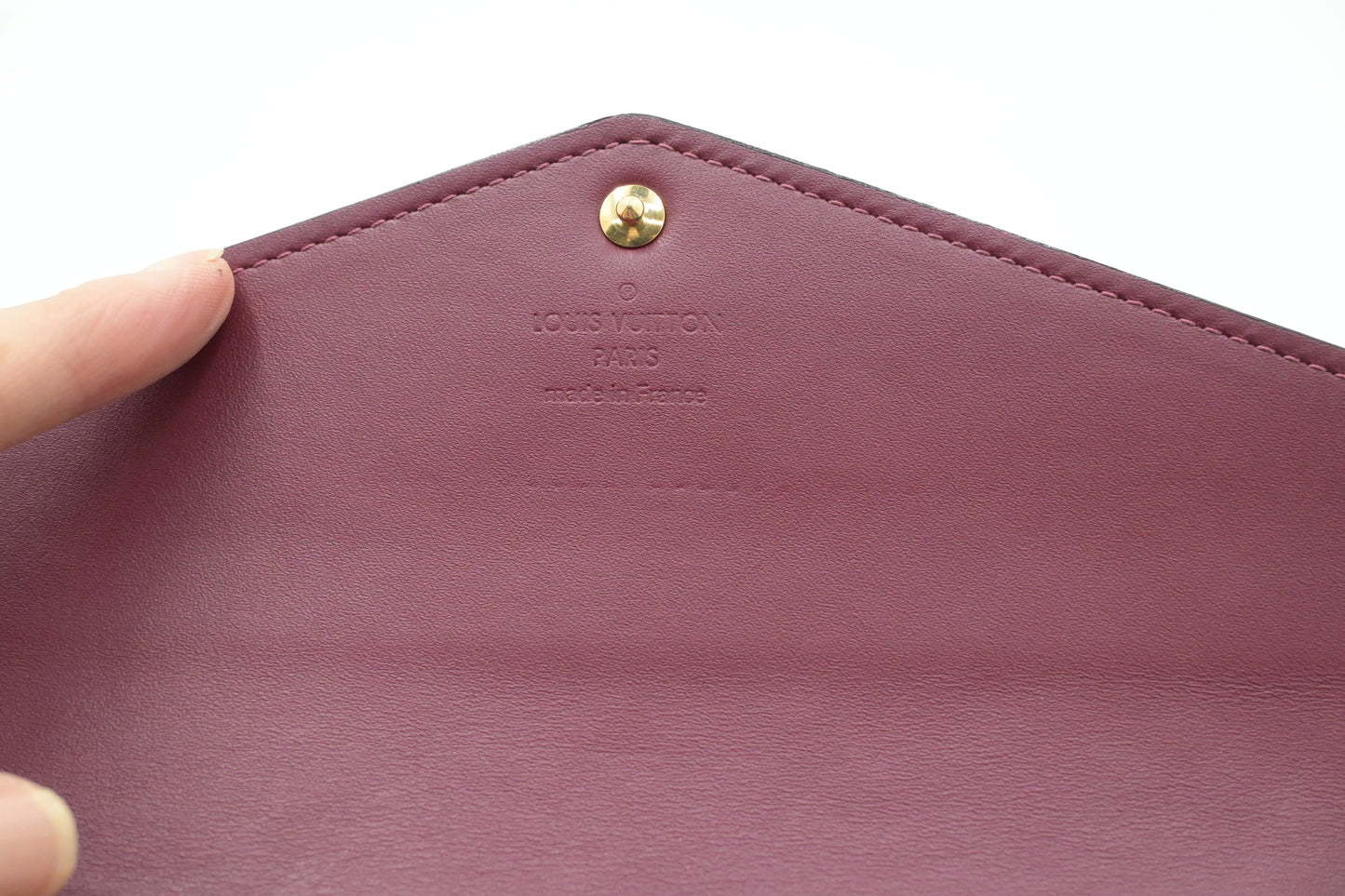 Louis Vuitton Sarah Wallet in Indian Rose Vernis Leather