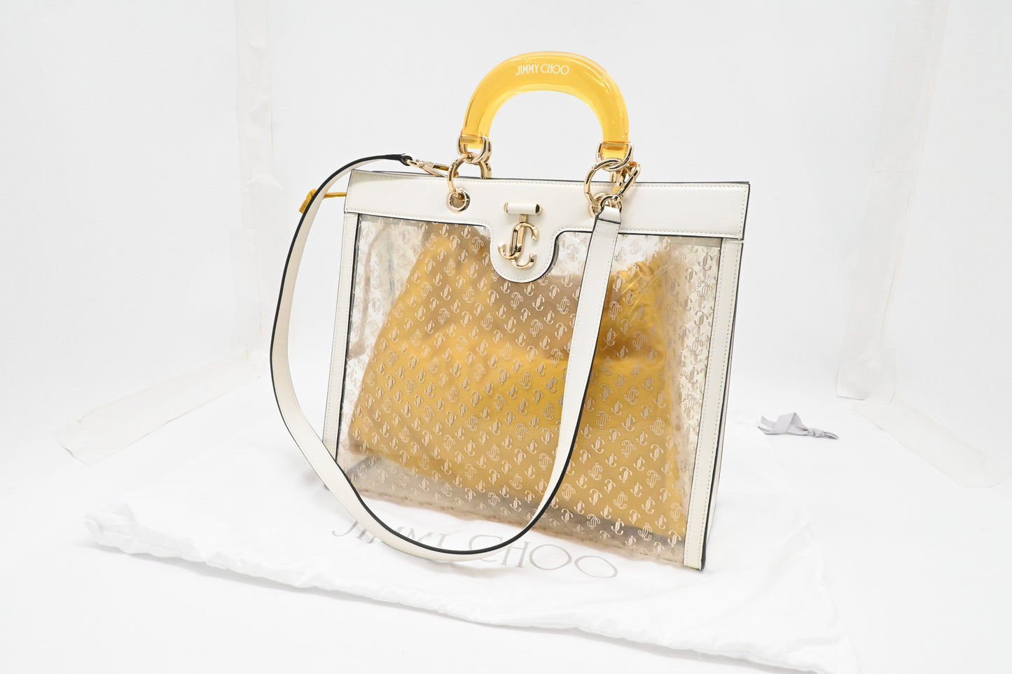 Jimmy Choo Two Way Bag in Clear Vinyl