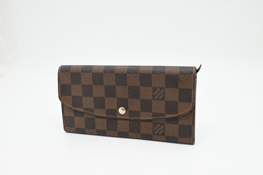Louis Vuitton Emilie Wallet in Damier Ebene Canvas