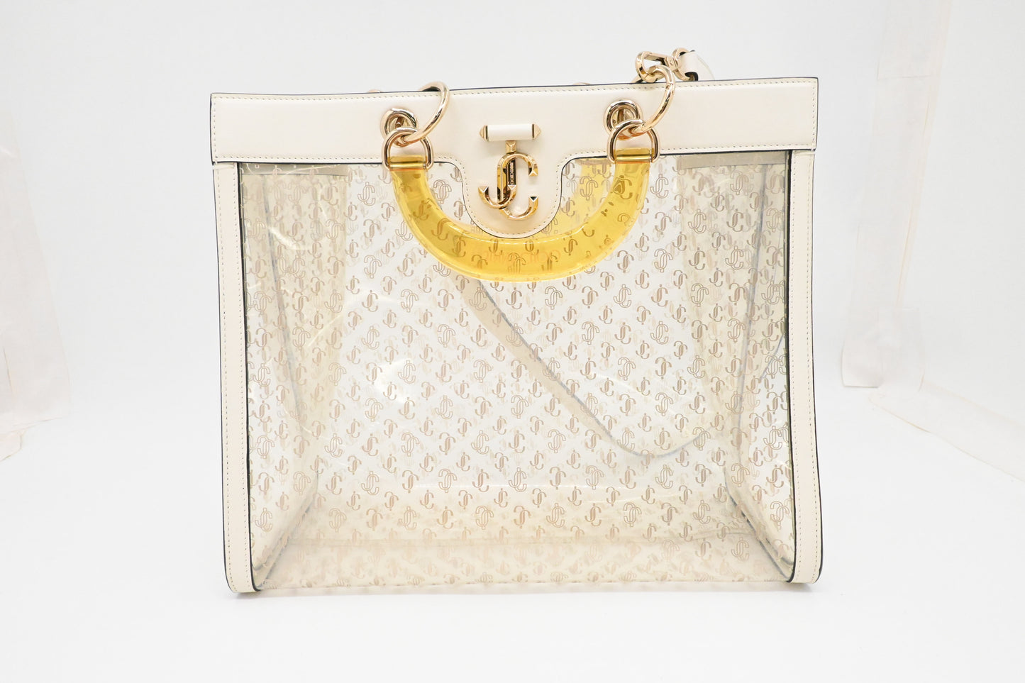 Jimmy Choo Two Way Bag in Clear Vinyl