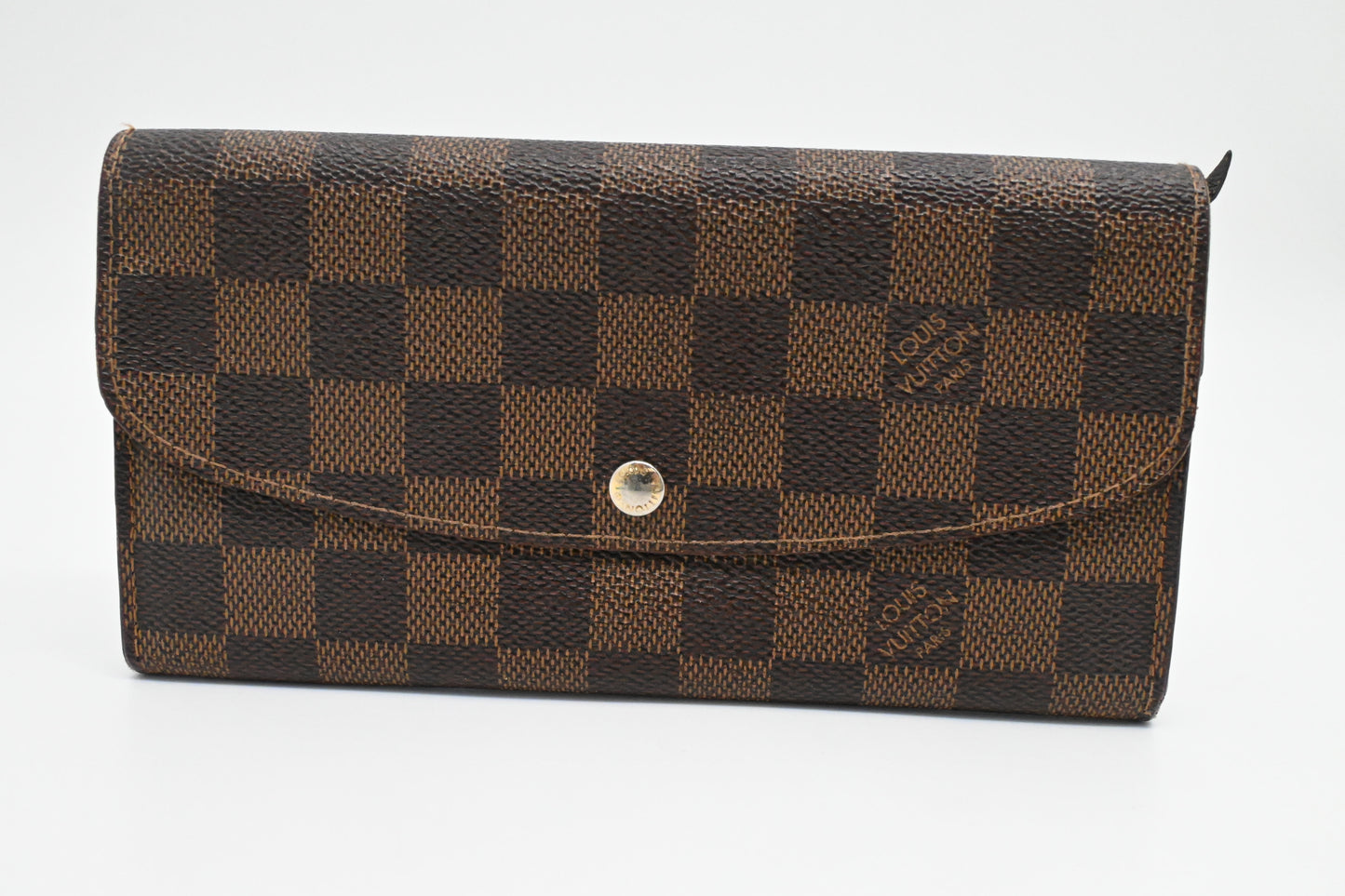 Louis Vuitton Emilie Wallet in Damier Ebene Canvas