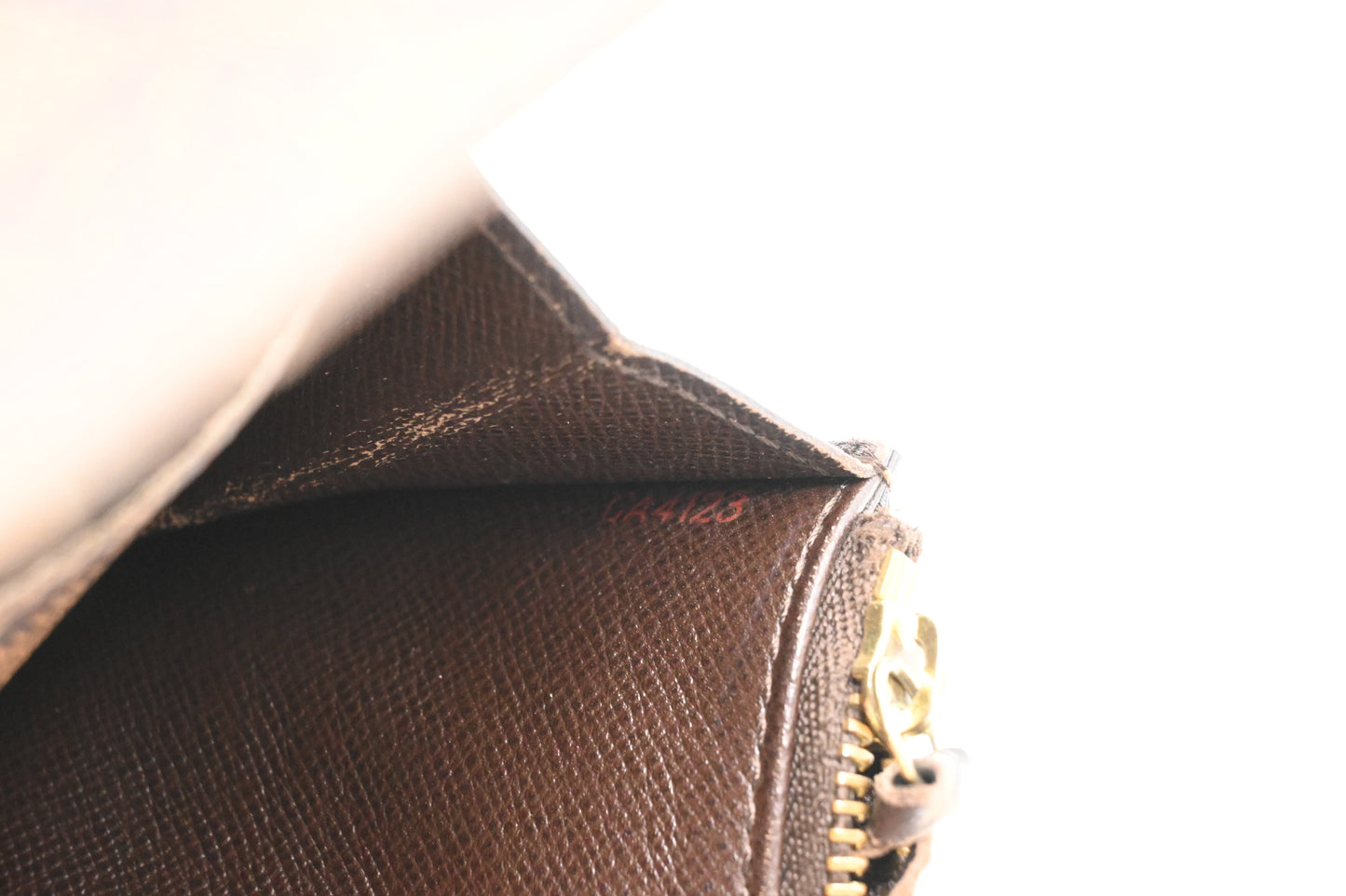 Louis Vuitton Emilie Wallet in Damier Ebene Canvas