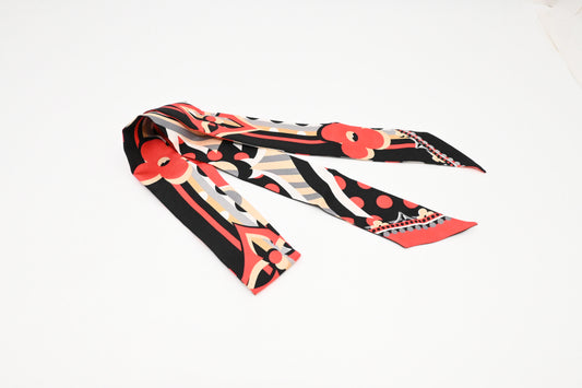 Louis Vuitton Bandeau BB Pop Monogram in Red and Black Silk