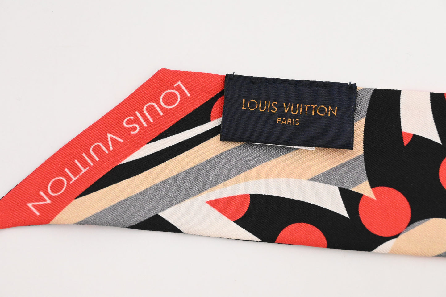 Louis Vuitton Bandeau BB Pop Monogram in Red and Black Silk