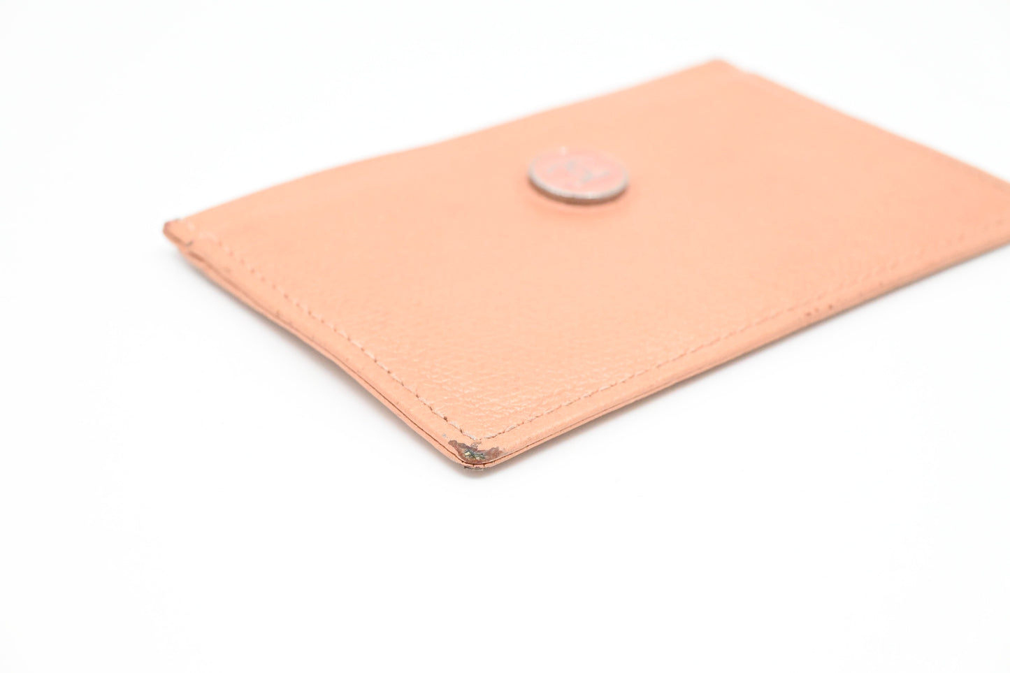 Chanel Card Holder in Pink Leather